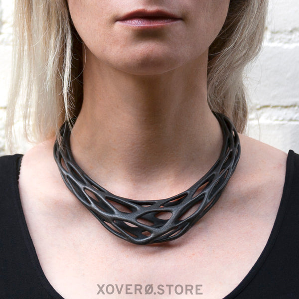 GRAVITY - 3d Printed Necklace - Steel